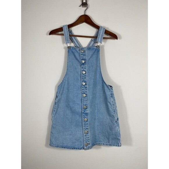 Forever 21 Women’s Denim Overall Dress Blue Size Small - Picture 1 of 7